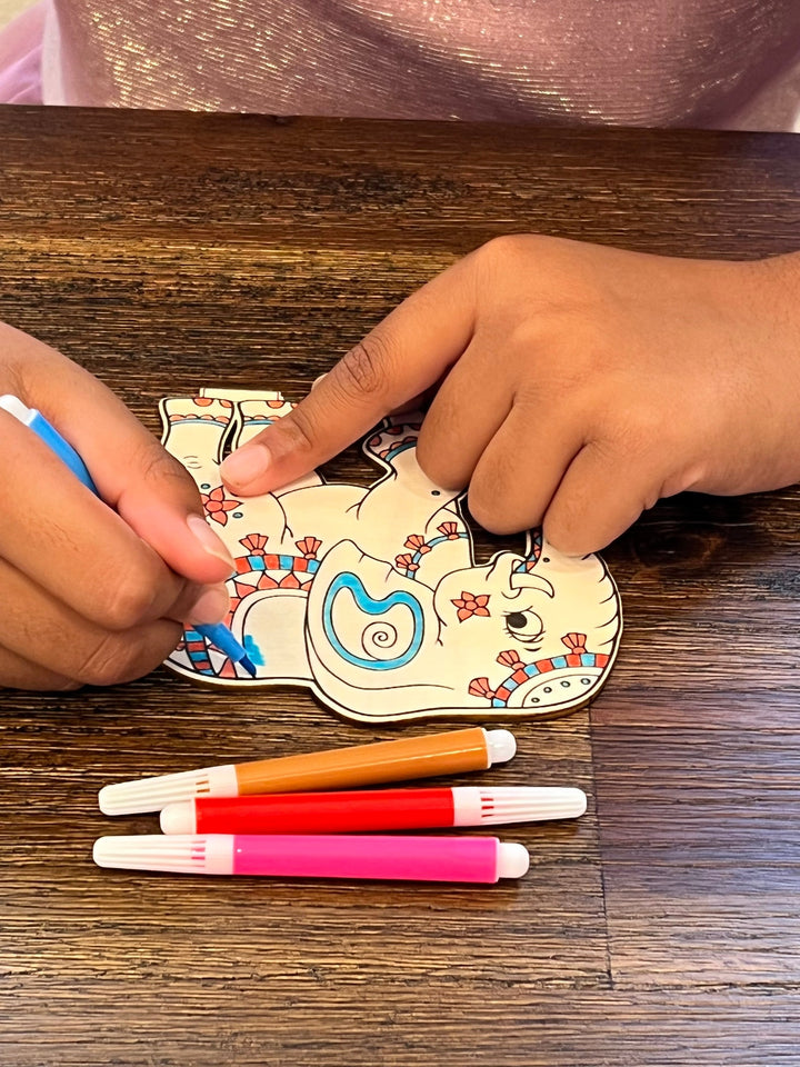 Elephant Coloring Kit