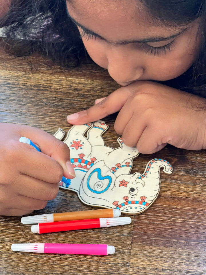 Elephant Coloring Kit
