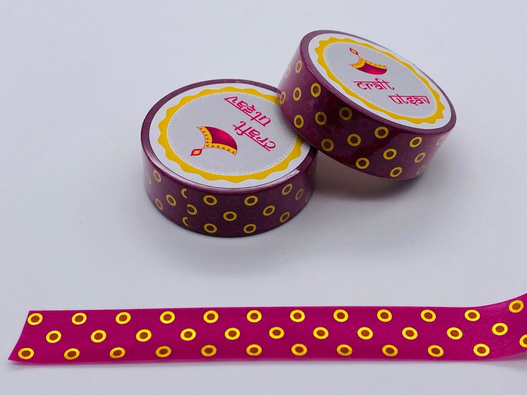 Glitter Washi Tape - Indian Henna/Mehendi/Wedding