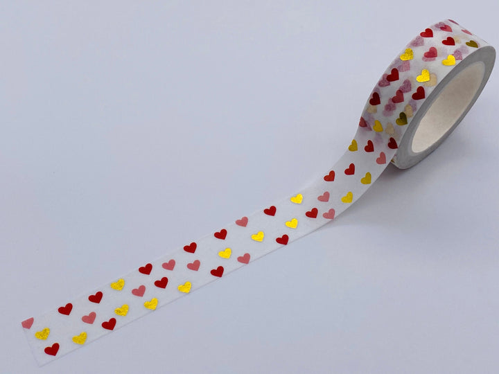 Glitter Heart Washi Tape - Mini Hearts/Valentine Washi Tape