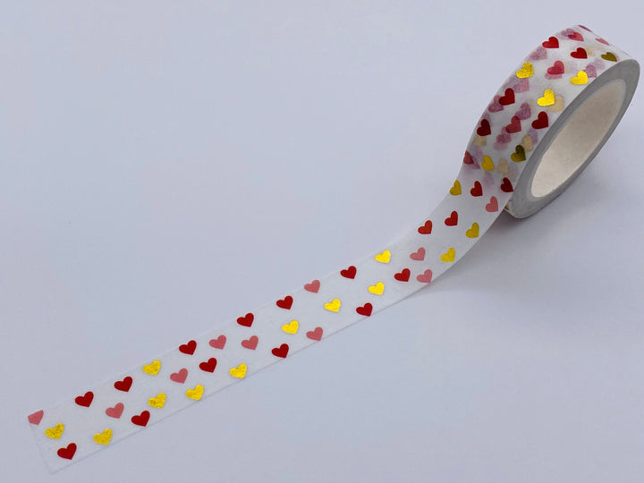 Glitter Heart Washi Tape - Mini Hearts/Valentine Washi Tape