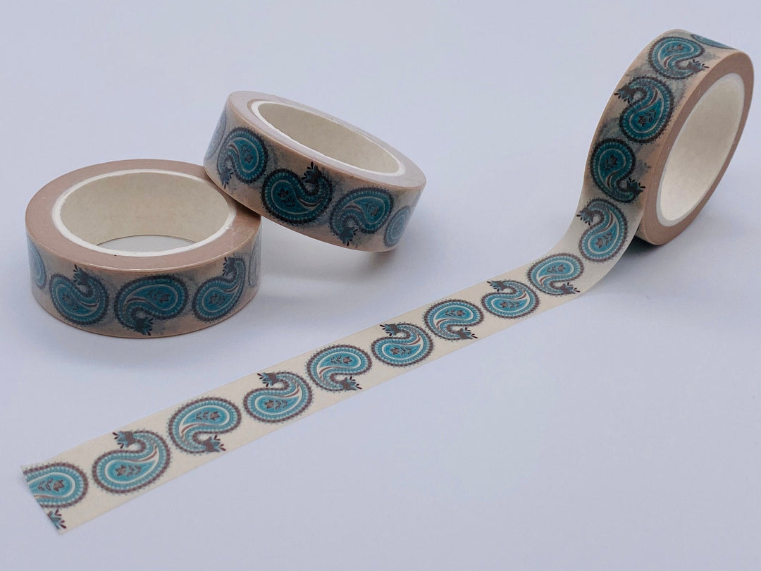 Washi Tape, Paisley Washi Tape, Henna Design
