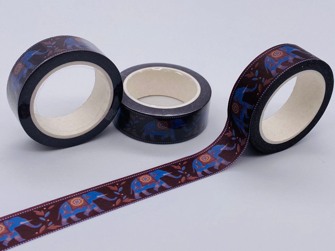 Elephant Washi Tape  -  Ornate/Decorative Indian Elephant