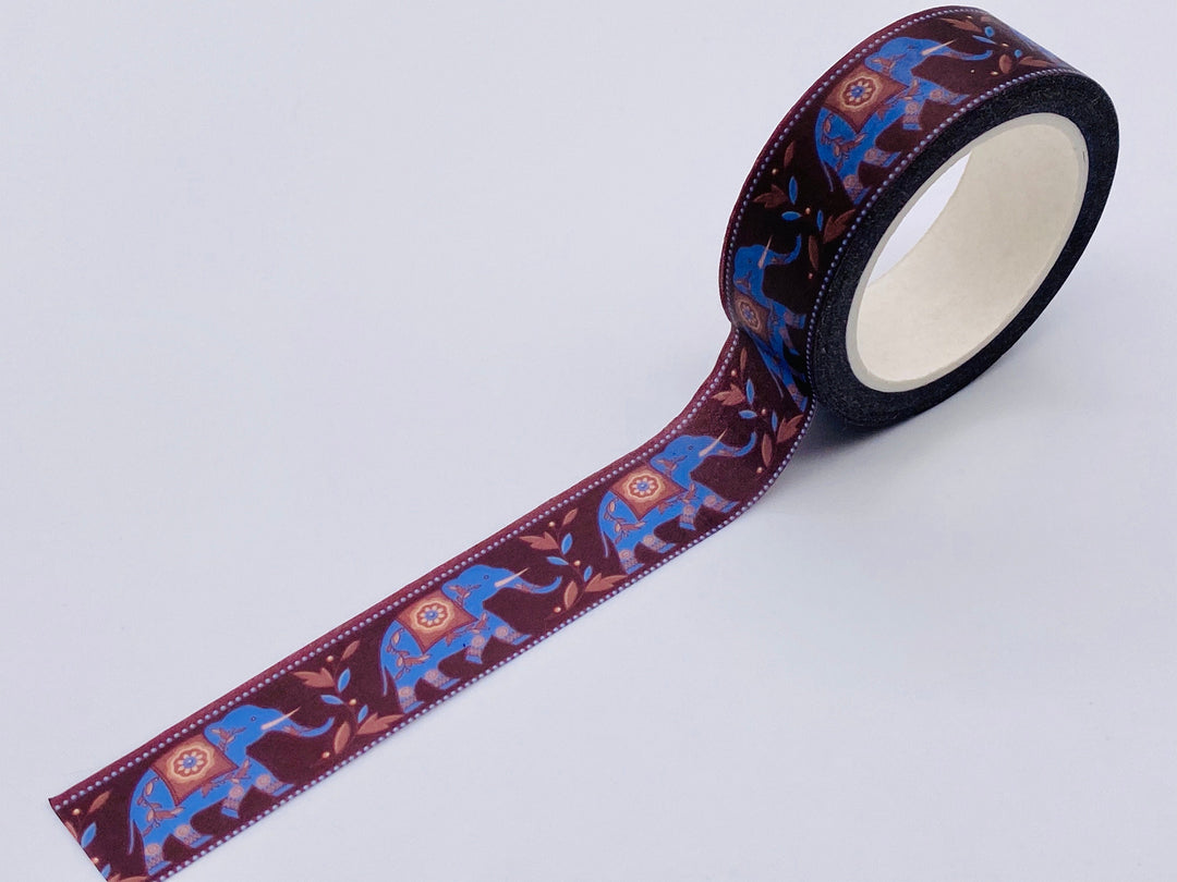 Elephant Washi Tape  -  Ornate/Decorative Indian Elephant