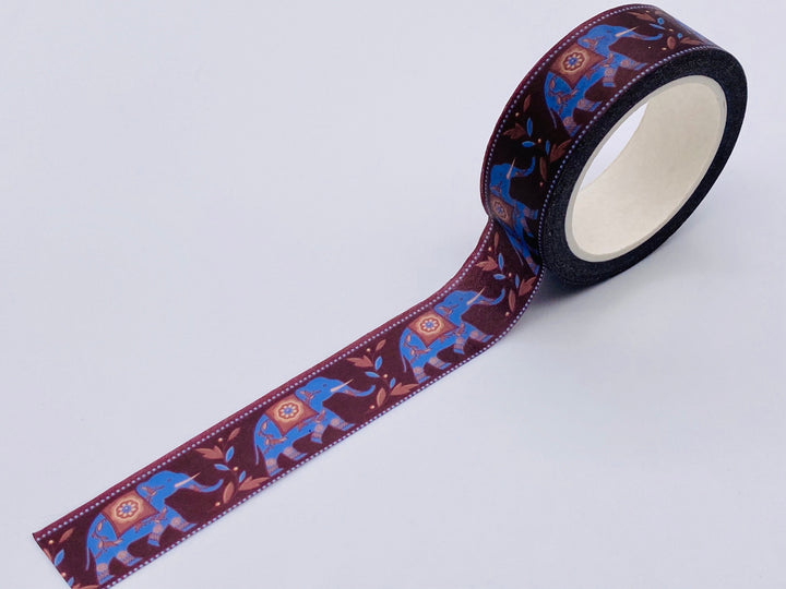 Elephant Washi Tape  -  Ornate/Decorative Indian Elephant
