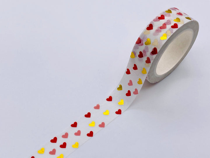 Glitter Heart Washi Tape - Mini Hearts/Valentine Washi Tape
