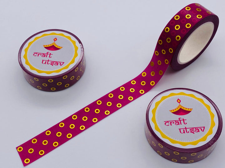 Glitter Washi Tape - Indian Henna/Mehendi/Wedding
