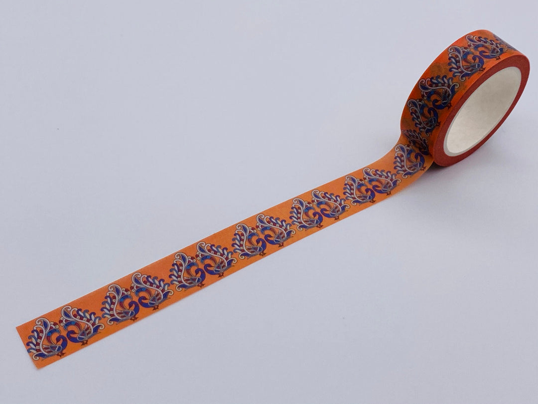 Peacock Washi tape - Indian