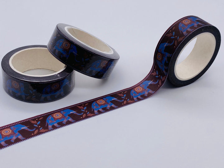 Elephant Washi Tape  -  Ornate/Decorative Indian Elephant