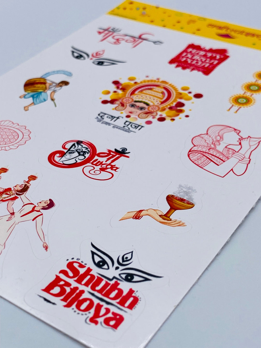 Durga Puja Sticker | Dassehra | Kolkata | Shubh Bijoya | Maa Durga