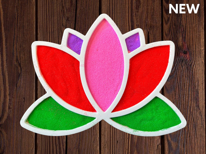 Lotus Rangoli Mat (Set of 6)