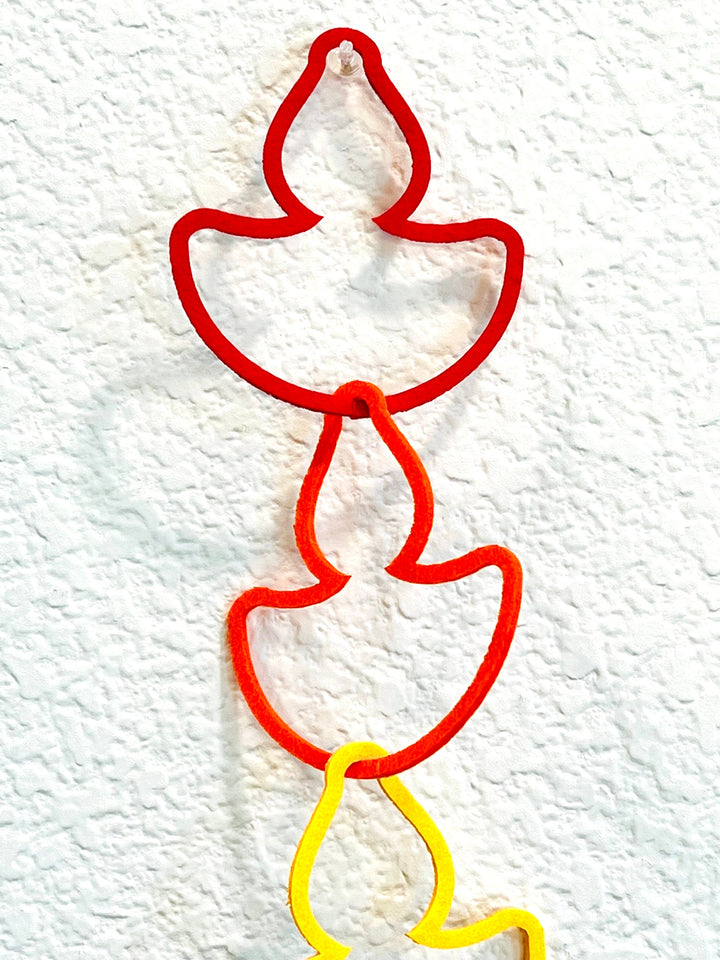 Diwali Decoration Diya Toran Banner Garland