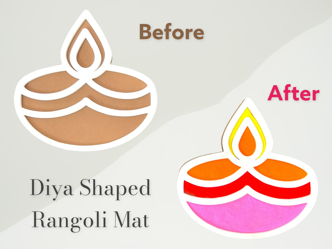 Diwali Diya Rangoli Mat (Set of 6)