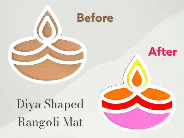 Diwali Diya Rangoli Mat (Set of 6)