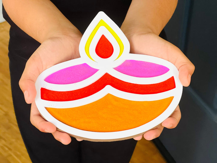 Diwali Diya Rangoli Mat (Set of 6)