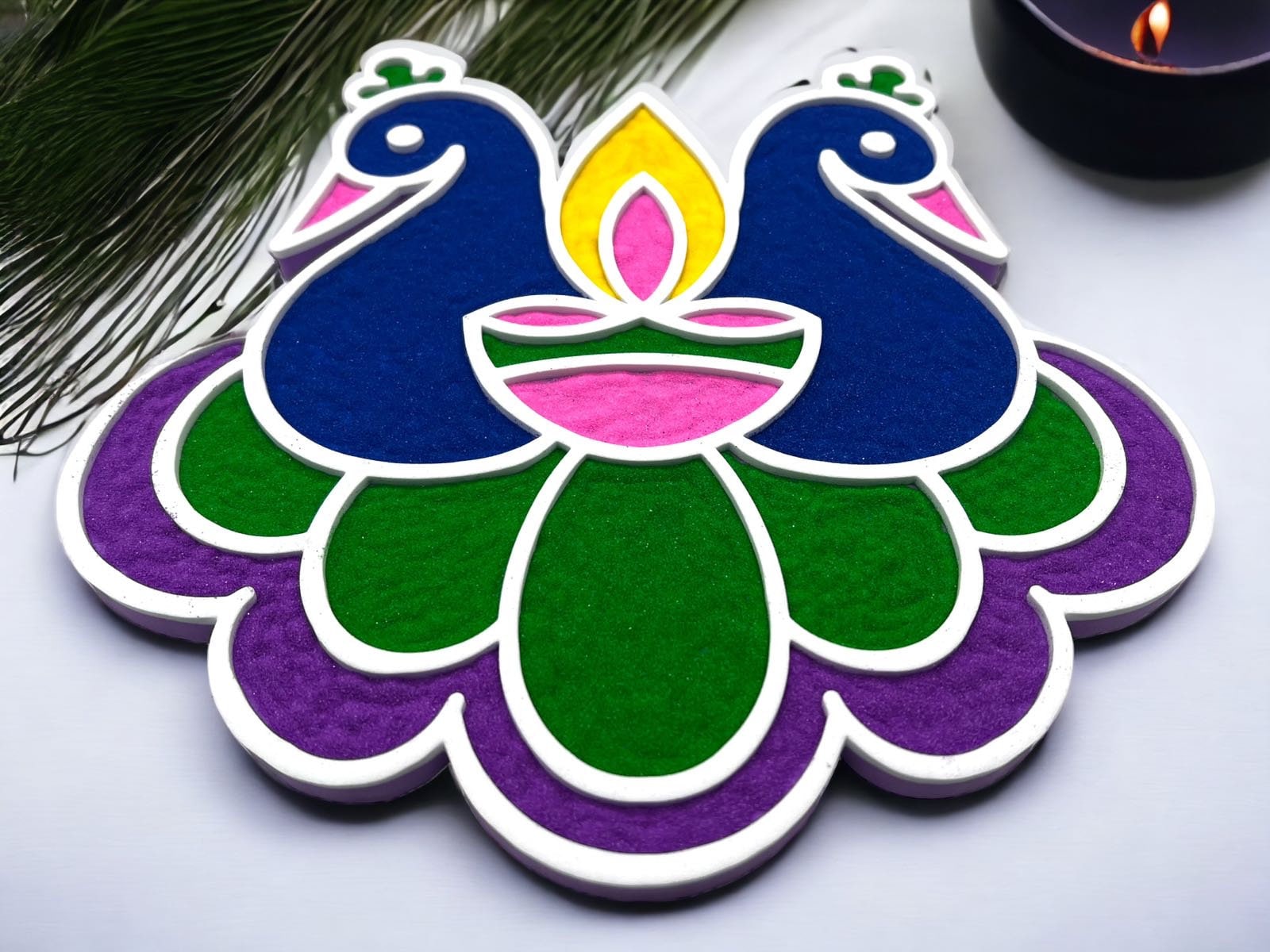 Mess Free Rangoli Mat