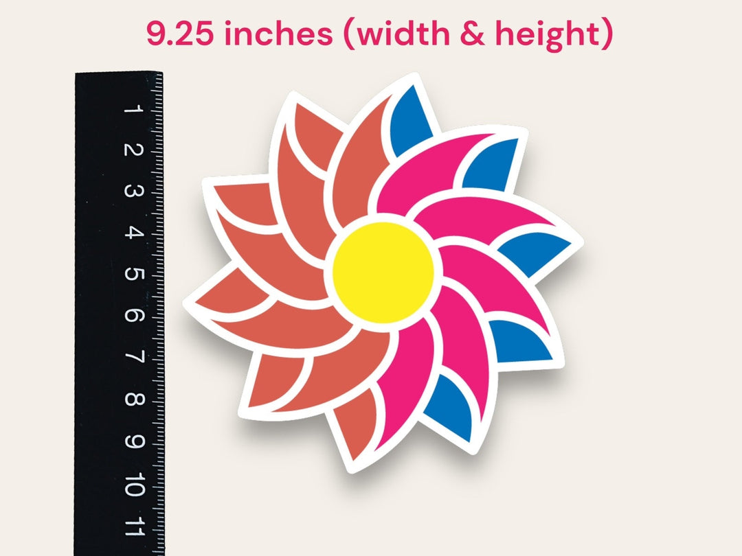 Flower Rangoli Mat (Set of 2)